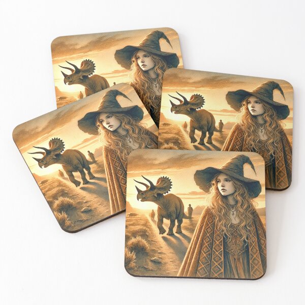 Item preview, The Witch and the Triceratops designed and sold by LilithsDesires.