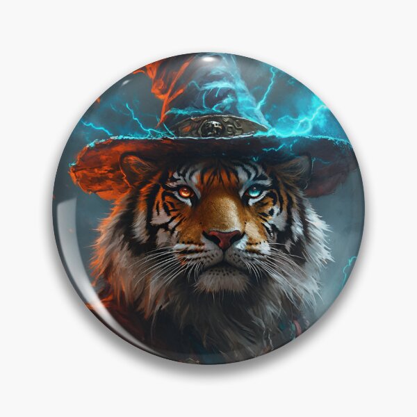 Item preview, Gothic Magical Tiger Wizard Hat designed and sold by RockFireMerch.
