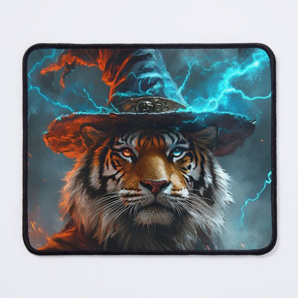 Item preview, Gothic Magical Tiger Wizard Hat designed and sold by RockFireMerch.
