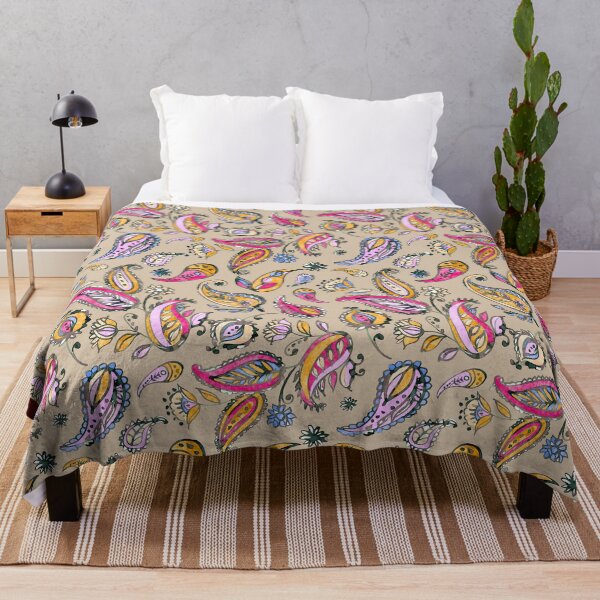 Item preview, Cachemire handmade pink magenta yellow designed and sold by Alessandro Remo Mazzoni Remotextiles.