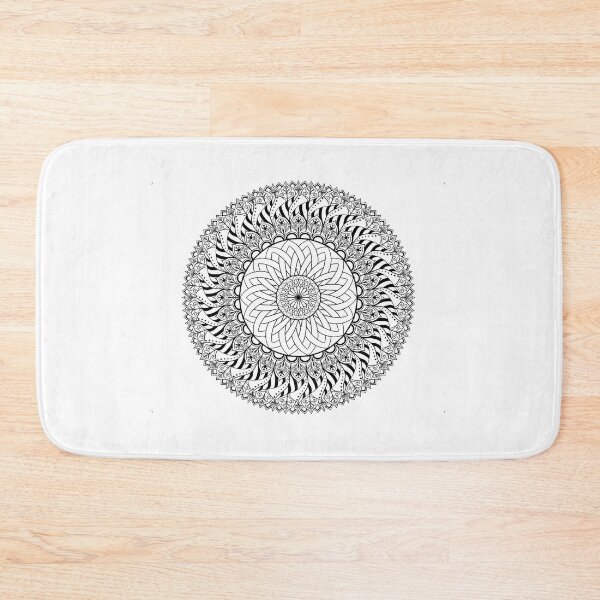 Item preview, Detailed Black and White Mandala Design with Geometric Patterns, Perfect for Mandala Art, Printable Posters, and Creative Projects. designed and sold by Texturacreation.