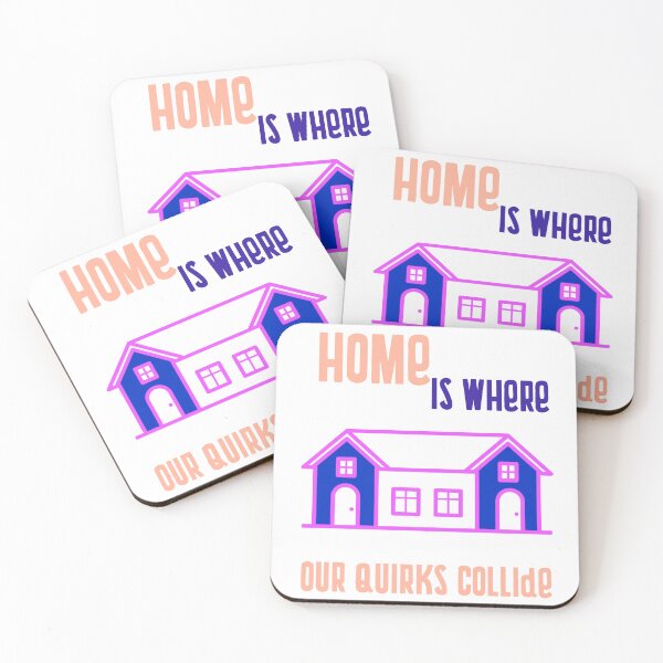 Item preview, Charming Home Decor: 'Home is Where Our Quirks Collide' Inspirational Quote designed and sold by ImagineRainbows.