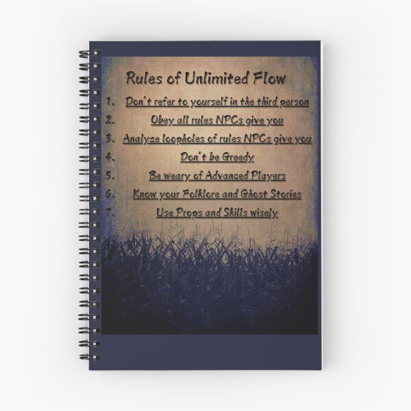 Item preview, Rules of Unlimited Flow designed and sold by RainsQuillMask.