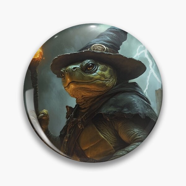 Artikelvorschau, Weise Zauberer Schildkröte mit Stab entworfen und verkauft von RockFireMerch.