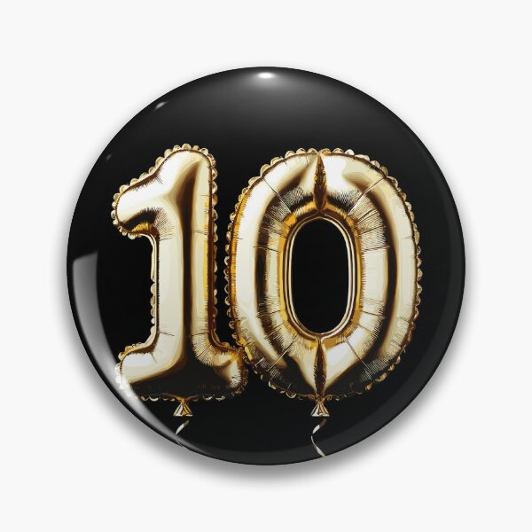 Item preview, 10 Years Gold Balloon Foil Balloon Gift designed and sold by Pineapple-Tree.