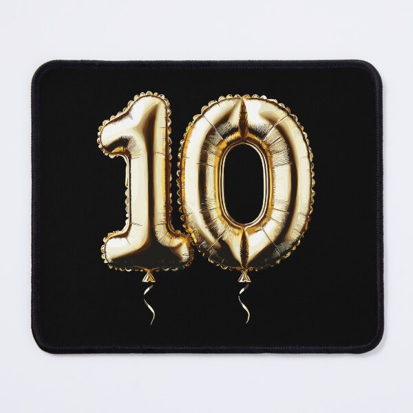 Item preview, 10 Years Gold Balloon Foil Balloon Gift designed and sold by Pineapple-Tree.