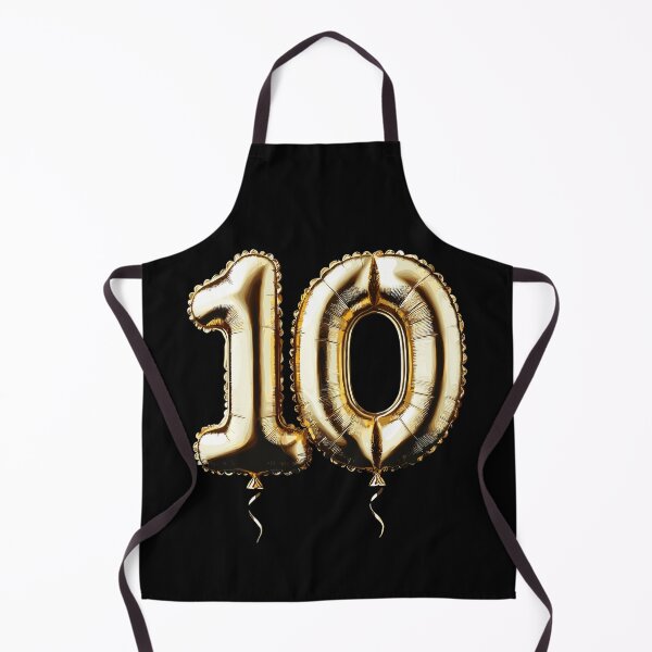 Item preview, 10 Years Gold Balloon Foil Balloon Gift designed and sold by Pineapple-Tree.