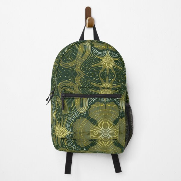 Item preview, Green and yellow botanical design designed and sold by n1ckeatsyarn.