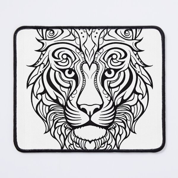 Item preview, Tiger #5 Coloring Page Pattern  designed and sold by DavidColoring.