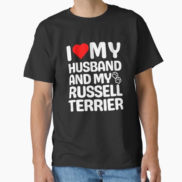 Item preview, I Love My Husband And My Russell Terrier designed and sold by TheAnimalZ00.