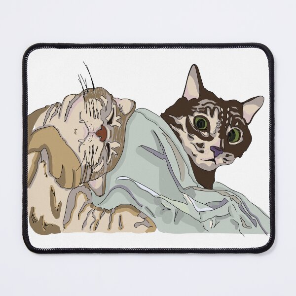Item preview, Two Cats Under The Sheets designed and sold by lidia lonskih.
