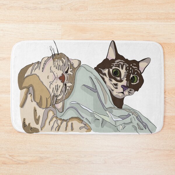Item preview, Two Cats Under The Sheets designed and sold by lidia lonskih.