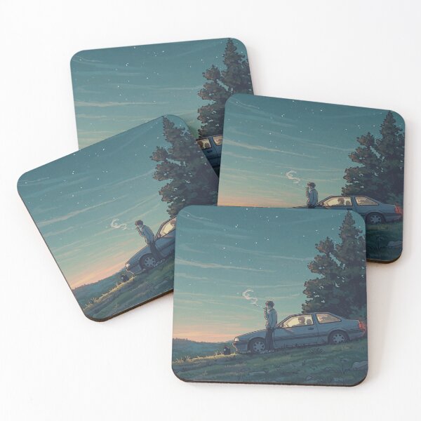 Item preview, Night view in the mountains while driving designed and sold by wi geon.
