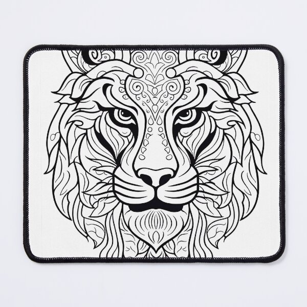 Item preview, Tiger #3 Coloring Page Pattern  designed and sold by DavidColoring.