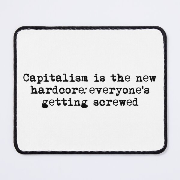 Item preview, "Capitalism is the new hardcore" Graphic Design - Typewriter Style designed and sold by Tattee.