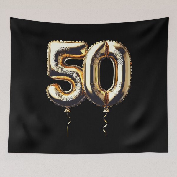 Item preview, 50 Years Gold Balloon Foil Balloon Gift designed and sold by Pineapple-Tree.