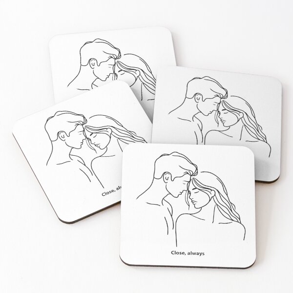 Item preview, minimalist romantic line art - Black  designed and sold by MaryAura.