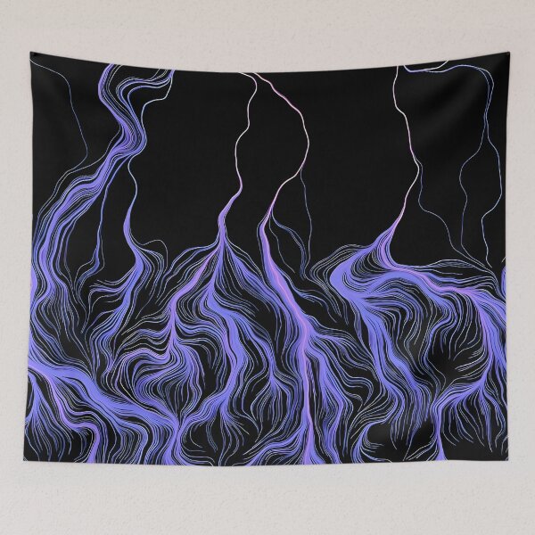 Item preview, Electric Flow: Abstract Purple Energy Lines designed and sold by MOBI-CASE.