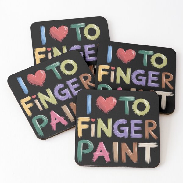Item preview, I Heart Love To Finger Paint designed and sold by Kuki-shop.
