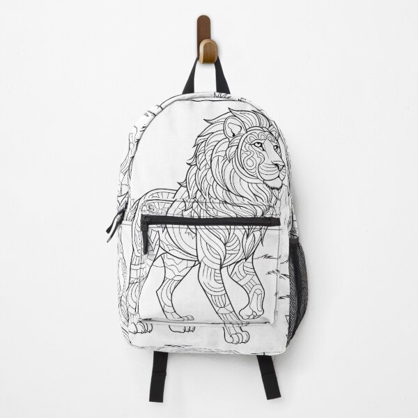 Item preview, Lion #9 Coloring Page Pattern designed and sold by DavidColoring.
