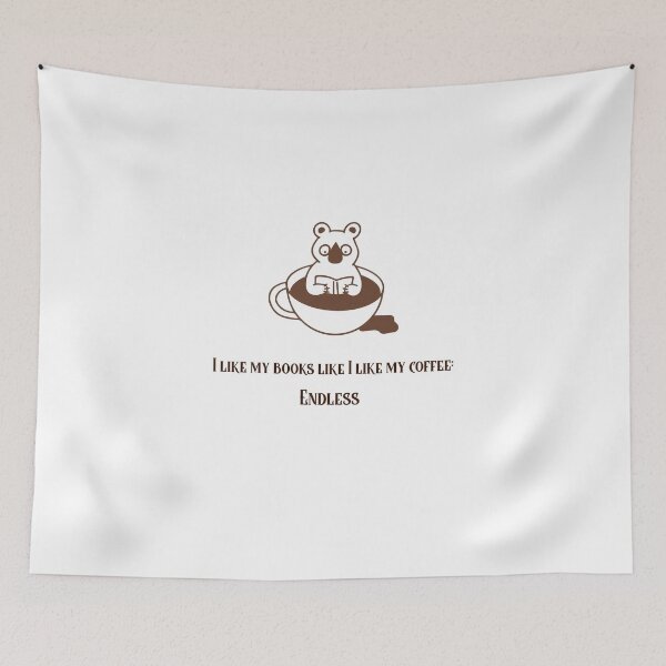 Item preview, I like my books like I like my coffee: endless designed and sold by nomadwanderer.