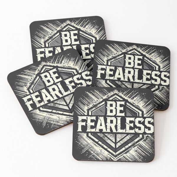 Item preview, Be Fearless Motivational Art Print - Bold Typography Wall Decor designed and sold by ImagineRainbows.