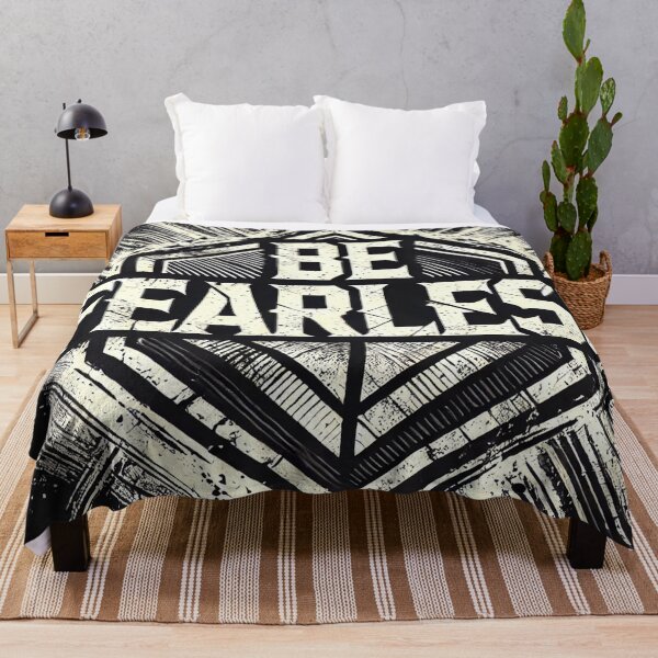 Item preview, Be Fearless Motivational Art Print - Bold Typography Wall Decor designed and sold by ImagineRainbows.