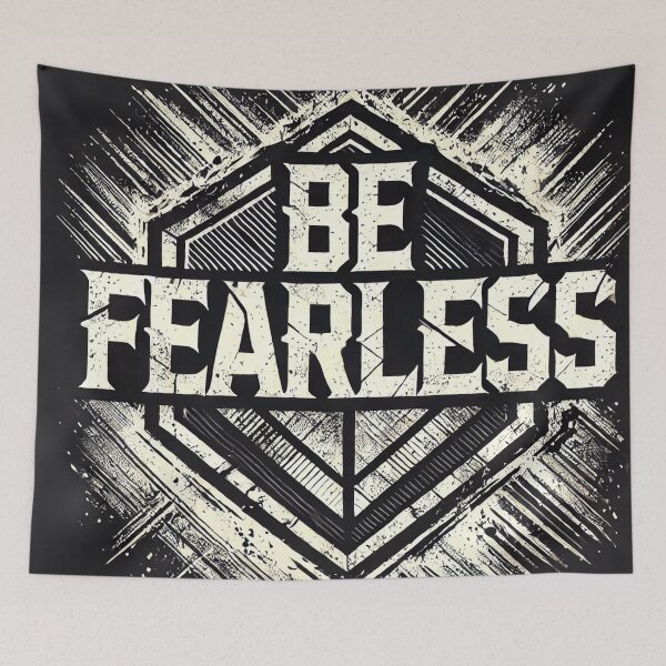 Item preview, Be Fearless Motivational Art Print - Bold Typography Wall Decor designed and sold by ImagineRainbows.