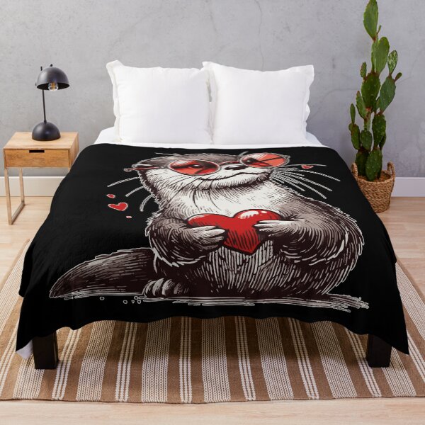 Item preview, Otter Happy Valentines Day designed and sold by TomFrontierArt.