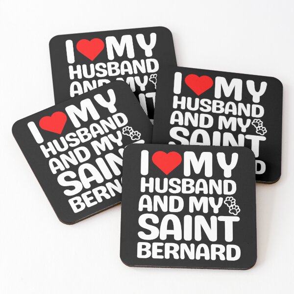 Item preview, I Love My Husband And My Saint Bernard designed and sold by TheAnimalZ00.