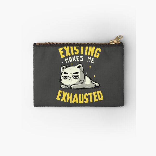 Item preview, Existing Makes Me Exhausted Funny Lazy Cat  designed and sold by koalateess.