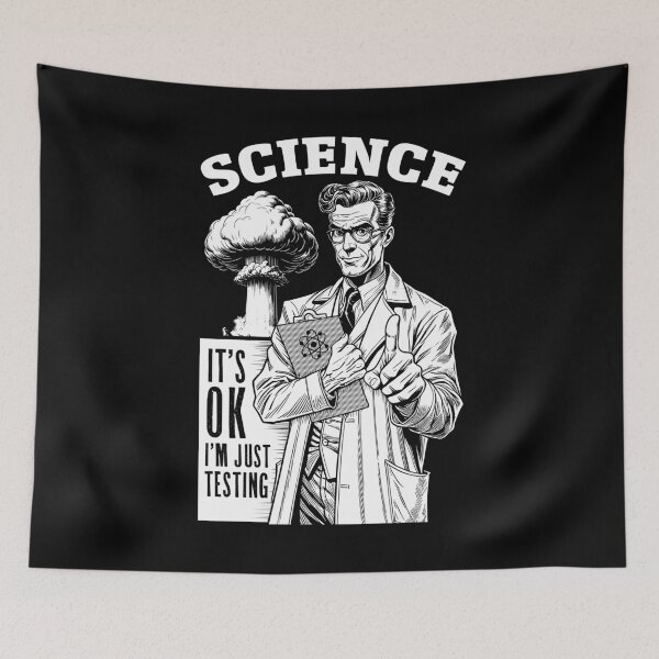 Item preview, Nuclear Bomb Funny Physics Just Testing Science Physicist designed and sold by GrandeDuc.