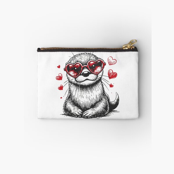 Item preview, Otter Happy Valentines Day Vintage designed and sold by TomFrontierArt.