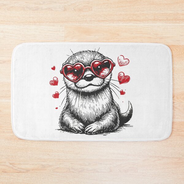 Item preview, Otter Happy Valentines Day Vintage designed and sold by TomFrontierArt.