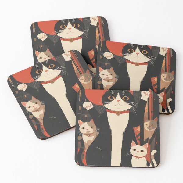 Item preview, Hello Cat kawaii Vintage Abstract Whimsical Zentangle Art designed and sold by Witty Shirts.