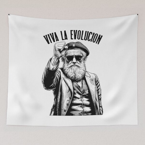 Item preview, Viva La Evolucion Darwin Funny Evolution Revolutionary designed and sold by GrandeDuc.