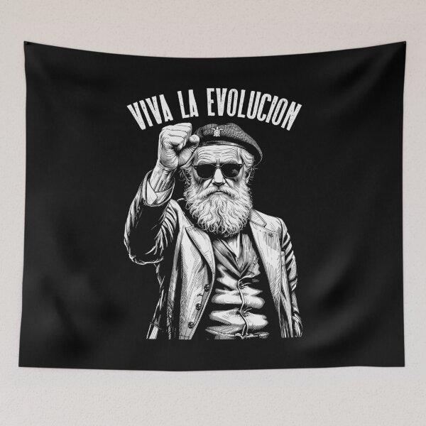 Item preview, Viva La Evolucion Darwin Funny Evolution Revolutionary designed and sold by GrandeDuc.