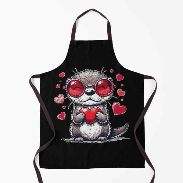Item preview, Kawaii Otter Happy Valentines Day designed and sold by TomFrontierArt.