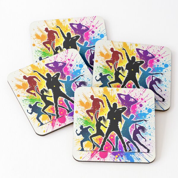 Item preview, Dance Party Art Print - Colorful & Energetic Wall Decor Gift designed and sold by ImagineRainbows.