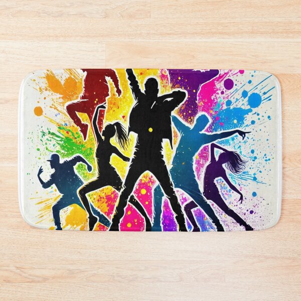 Item preview, Dance Party Art Print - Colorful & Energetic Wall Decor Gift designed and sold by ImagineRainbows.
