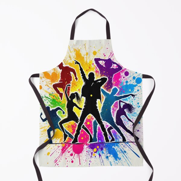 Item preview, Dance Party Art Print - Colorful & Energetic Wall Decor Gift designed and sold by ImagineRainbows.