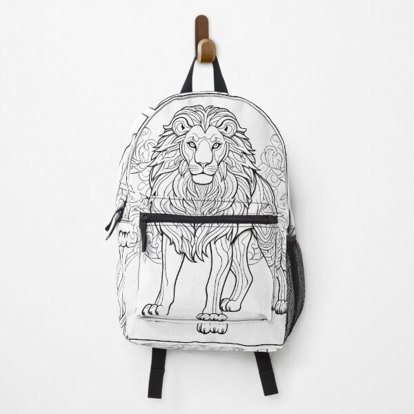 Item preview, Lion #8 Coloring Page Pattern designed and sold by DavidColoring.