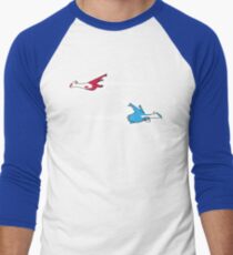Latios & Latias crossing paths Men's Baseball ¾ T-Shirt