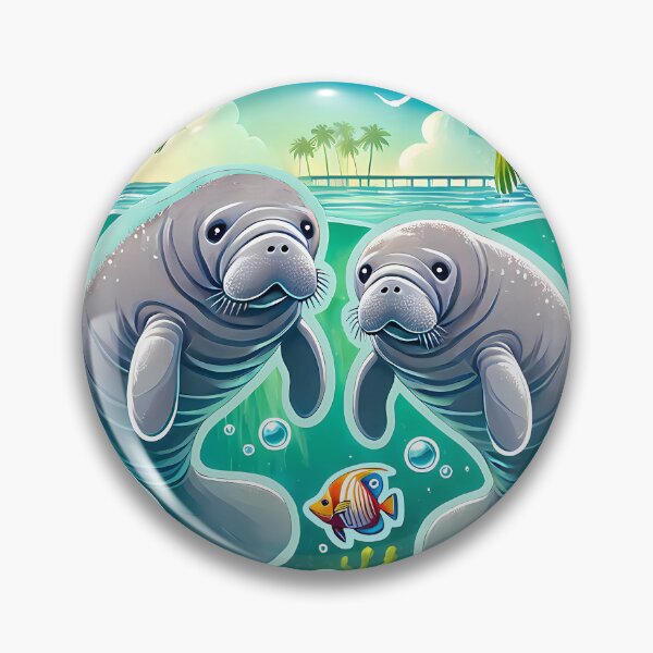 Item preview, Manatee Tropical Scene  designed and sold by candiscamera.
