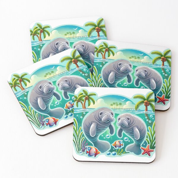 Item preview, Manatee Tropical Scene  designed and sold by candiscamera.