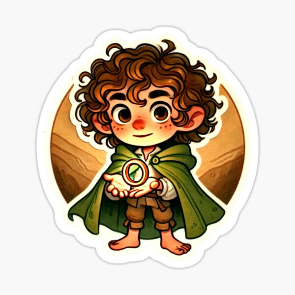 Item preview, Hobbit with the ring designed and sold by fragilee.