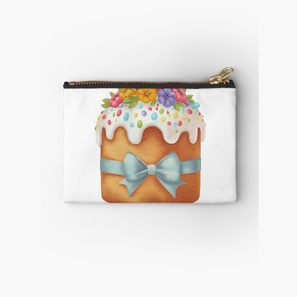 Item preview, Festive Easter Cake with Bow and Floral Decoration Illustration designed and sold by AllaMashycheva.