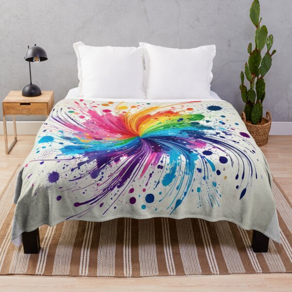 Item preview, Rainbow Spiral Art Print - Colorful & Dynamic Abstract Wall Decor Gift designed and sold by ImagineRainbows.