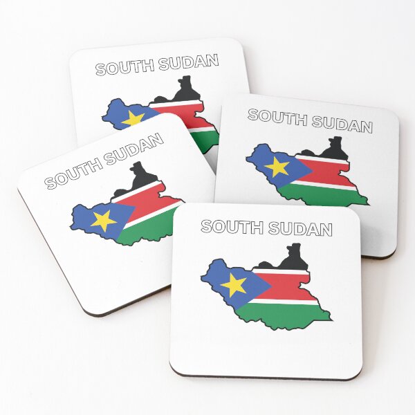 Item preview, South Sudan Flag Map designed and sold by atomstartup.
