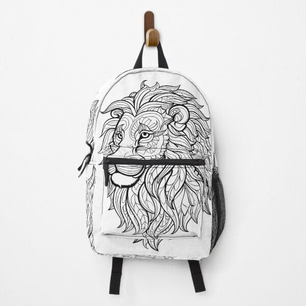 Item preview, Lion #3 Coloring Page Pattern designed and sold by DavidColoring.